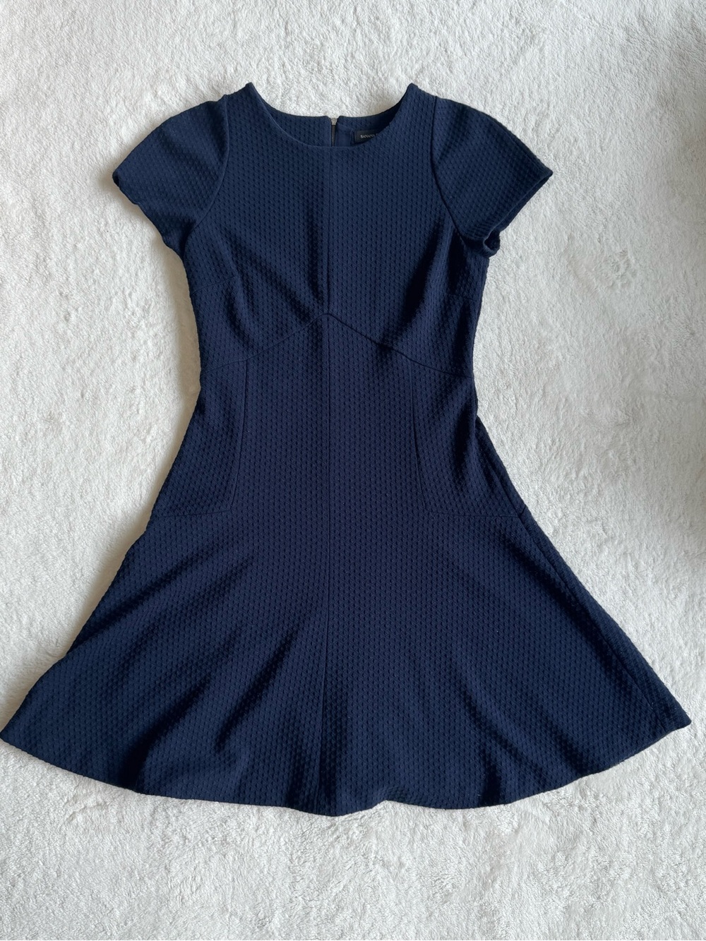 Banana Republic Textured Fit & Flare Dress — Size 8